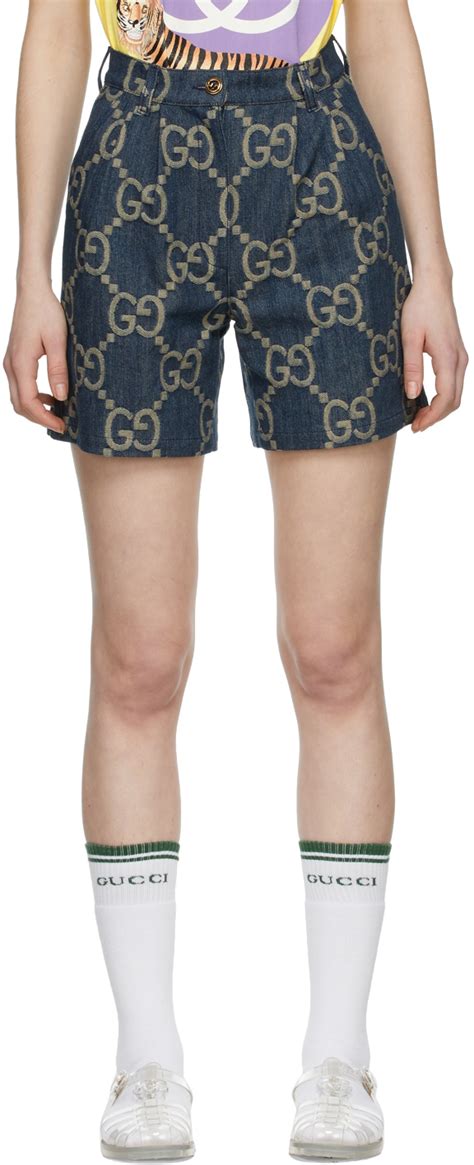 gucci shorts blue|gucci shorts women.